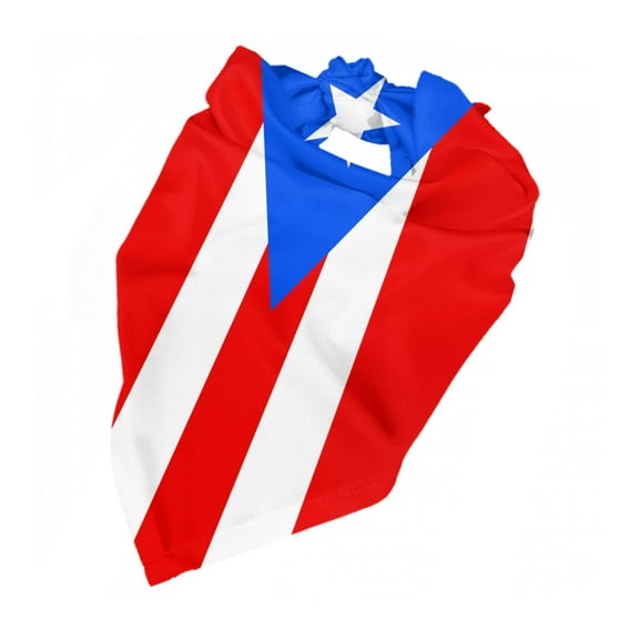 Pr Puerto Rico-Flag Dog Bandana Adjustable Dog Bib Scarf Handkerchief For Large Medium Small Dogs Cats Pets