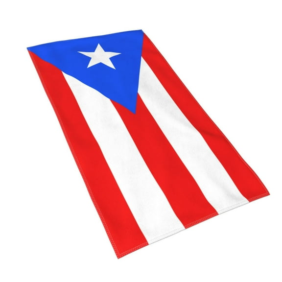 Pr Puerto Rico-Flag Hand Towel For Bathroom Kitchen Absorbent Soft Home Face Bath Towels 27.5 X 15.7 Inches