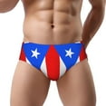 thumbnail image 1 of Pr Puerto Rico-Flag Low Rise Mens Briefs Underwear With Supportive Contour Pouch, 1 of 7