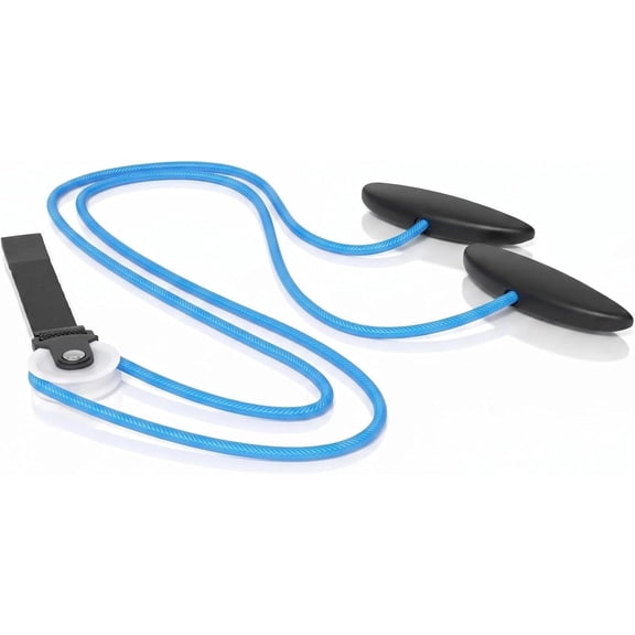 Prónoia Slide Fitness Resistance Pull Rope with Non-Slip Oval Handles, Smooth Heavy Duty Stretch Band for Shoulder Neck Relief Home Office Light Workout