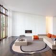 thumbnail image 1 of Rugs USA Greenwich Abstract Wool Area Rug, 8' 6" x 11' 6", Shaped, Greenwich Grey, 1 of 8