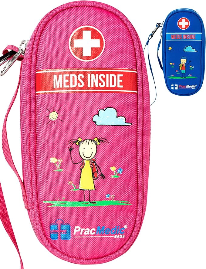 PracMedic Bags Epipen Carry Case Kids- Insulated, Holds Epi Pens