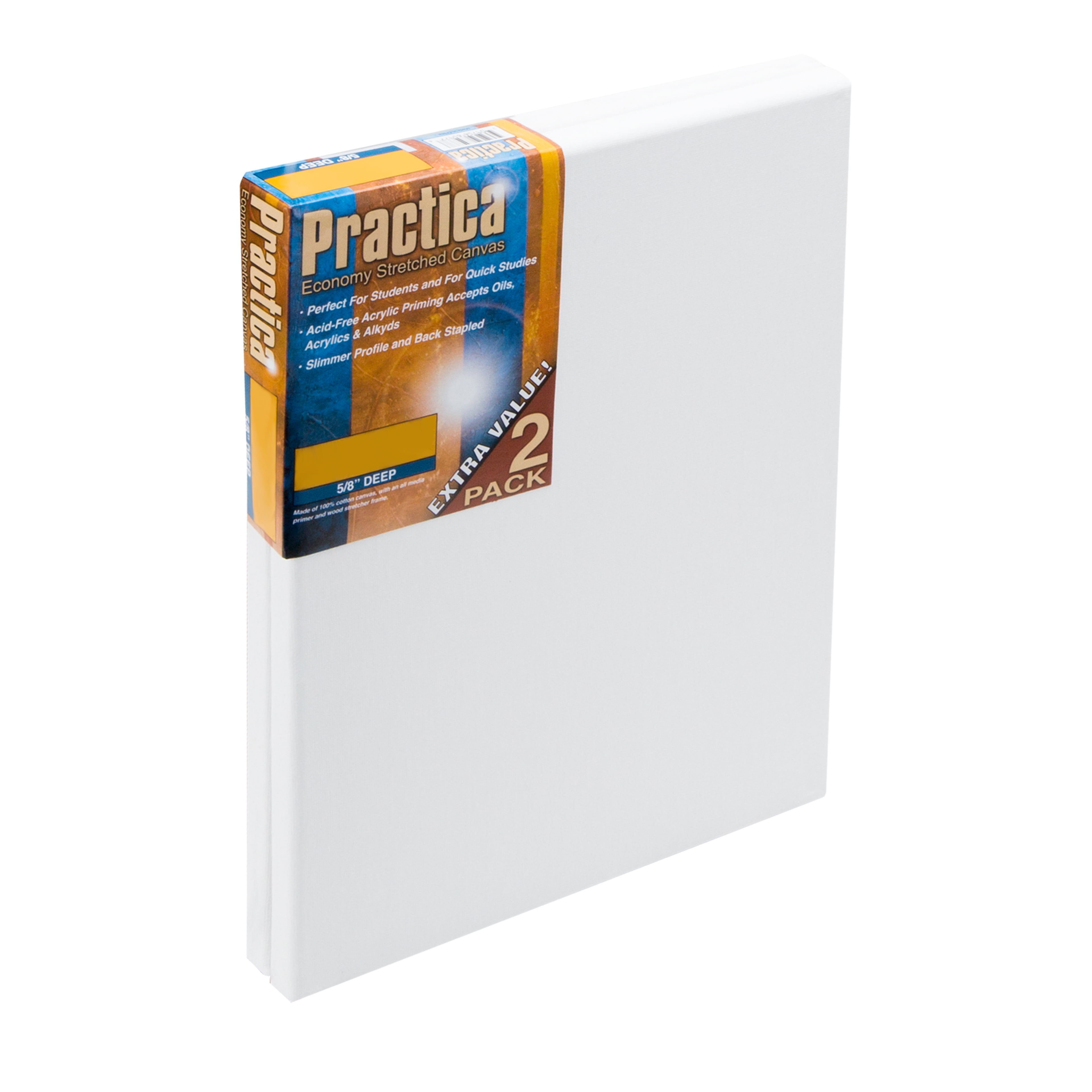 Creative Inspirations 3x3 Stretched Canvas Super Value 5 Packs - High  Quality, Low Cost Canvas, Cotton Duck, Acid Free, Archival, Accepts All  Paints