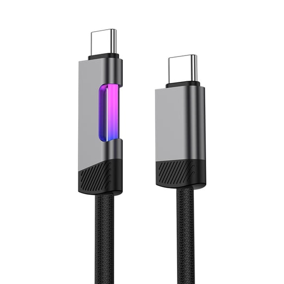 Practical 100W Fast Charging USB C Cable Alloy Reinforced Design for Phones Laptops Tablets with Safety Protections