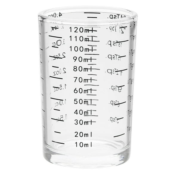 Practical 120ml Measuring Glass Practical Cocktails Mixing Glass Jigger Essential Measuring Tool for Accurate Pouring
