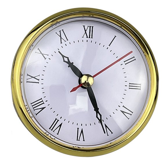 Practical 3-1/8Inch Clock Insert with Roman Trim Clock Insert Home Decors