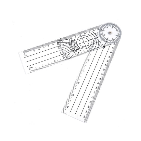 Practical 360 Degree Goniometer Angle Medical Spinal Angle Ruler Angle Inclinometer Ruler ,Water-Proof & Dust Resistant