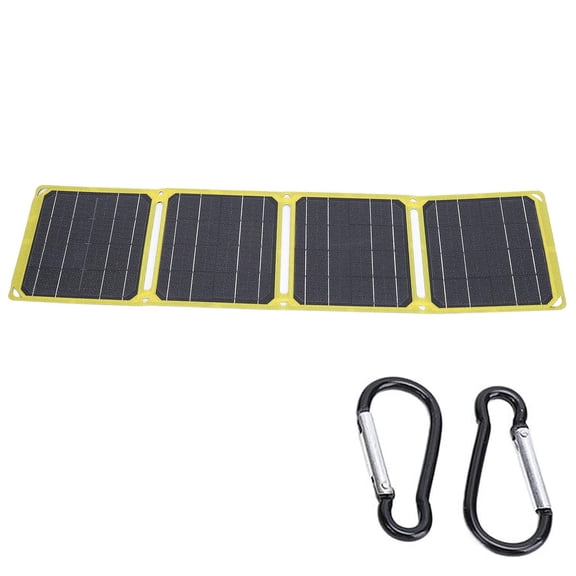 Practical 40W Foldable Solars Panel with USB and Port Sturdy ETFE Materials Designs for Travel and Emergencys Use
