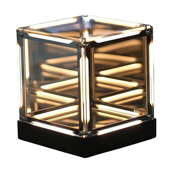 Practical 4D Infinites Space Abyss Effect Gaming Atmosphere Lamp Touch Dimming