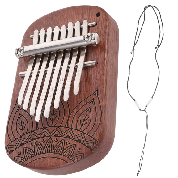 8-Tone Wooden Kalimba Mini Thumb Piano Finger Music Instrument Portable and Practical for Beginners and Music