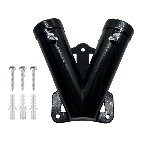 Practical Adjustable Angles Flag Mount for Trucks Boats Houses Gardens Heavy Duty Metal Bracket with Double Hole Design