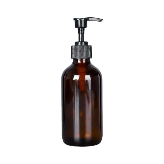 Practical Amber Glass Dispensing Bottle 15ml-500ml Friendly Leakproof Design For Lotions Sanitizers Cosmetics Storage