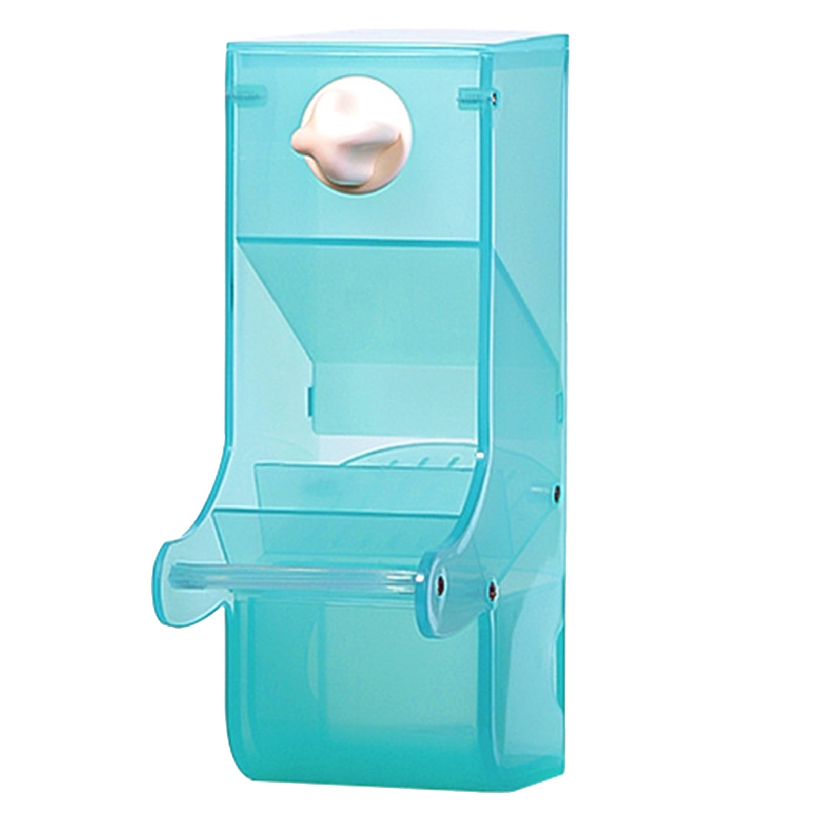 Practical Bird Cage Feeder Automatic Parrot Feeder with Perch ...