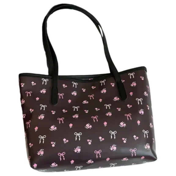 Practical Bows Shoulder Bag Large Capacity Underarm Bags PU Handbag