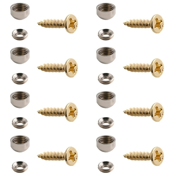 Practical Brass Mirror Screw Fasteners With Decorative Domes Caps Rustproof Hardware for Home Furnishing Projects