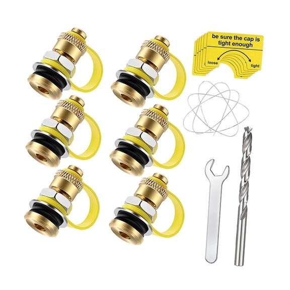 Practical Brasses Ventilation Cap With Secure Locking Nut Automotive Vent Cap Replacements For Fuels Tanks