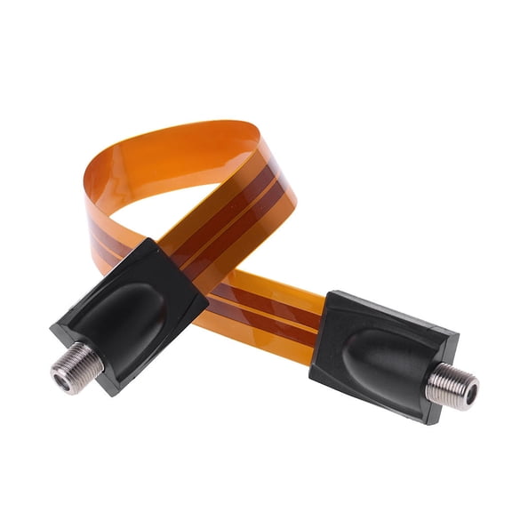 Practical Cable Connectors Wires FLAT FCOAXIAL CABLE Extremely Thin Design Through Window Door Frames Without Drill