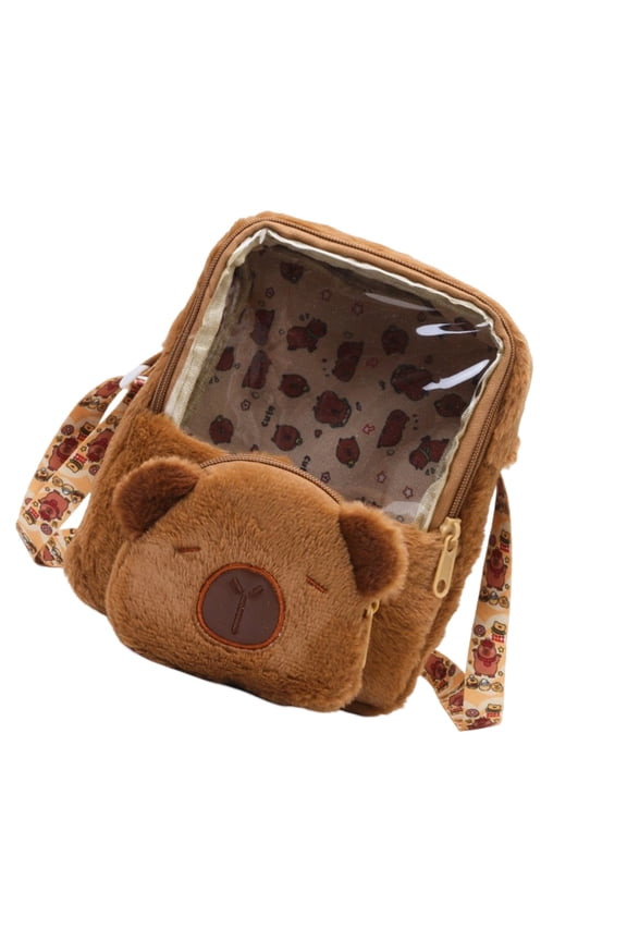 Practical Capybara Plush Backpack Casual School Bag Designed For And Youths Offering Ample Storage And Comfort