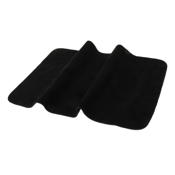 Practical Cattlehide Guitar Bass Slip Pad Mat Cushion DIY 25 X 40cm - Black