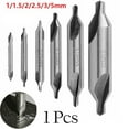 thumbnail image 1 of Practical Center Drill Double End 5/3/2.5/2/1.5/1Mm 60 Degree Angle Lathe Combined Tool Producing Center Holds 5Mm Fangkenuo, 1 of 9