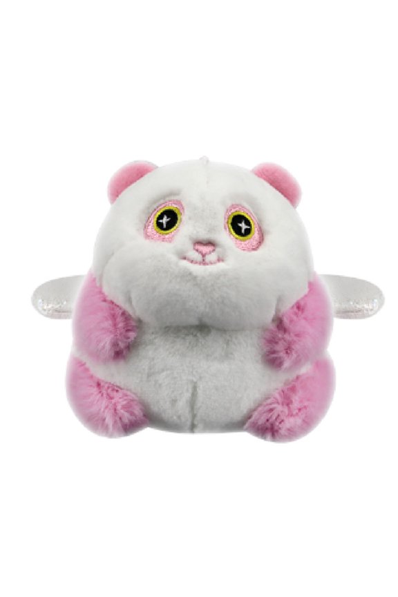 Practical Charm Pandas Pull Activated Vibrating Keychain Pendant Sturdy Fashion Accessory for Trendy Women Daily Use