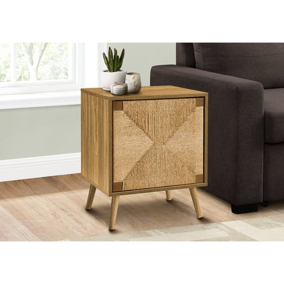 Practical Closed Storage Cabinet - Easily Access Essentials in Your Living Room with This Side Table