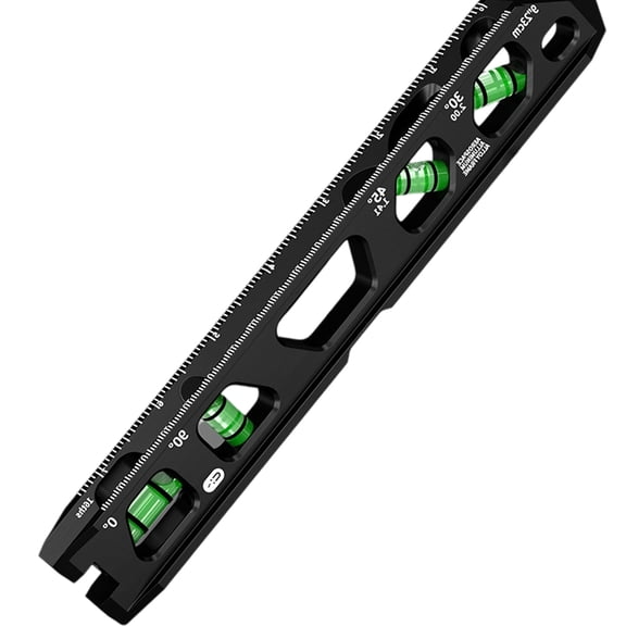 Practical Conduits Levels 4 Vials V Grooved Design Lightweight Aluminum Alloy Double Measurement Marking