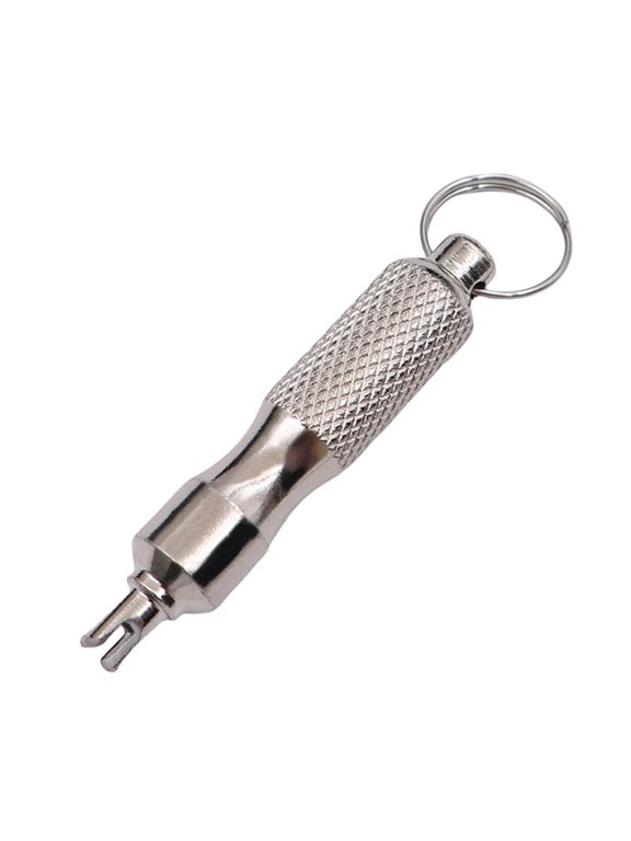 Practical Convenient Lightweight Tire Valves Wrench Keychain Disassembly Tool Suitable For Quick Access During Long Trip