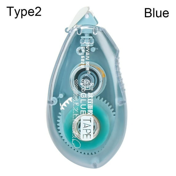 Practical Creative DIY Crafts Adhesive Glue Tape Dispenser Office Supplies Dots Stick Roller Double Sided Adhesive BLUE TYPE2