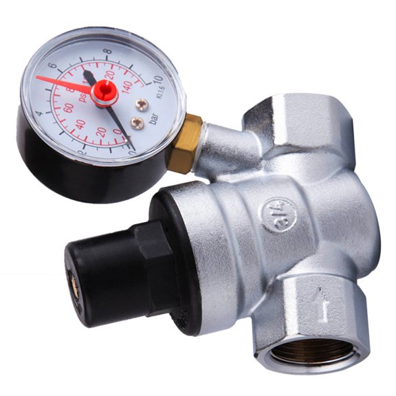 Practical DN15 DN20 Brass Tap Water Pressure Regulator With Gauge Industrials Home Reducing Valves for Stability