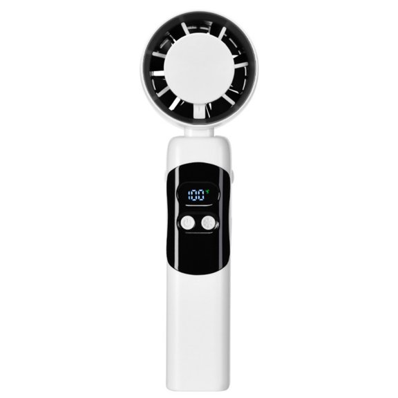 Practical Desktop Fan 4000mAh Comfortable Fan Digital Display Office Fan Rechargeable Air Cooling Fan Suitable for Home