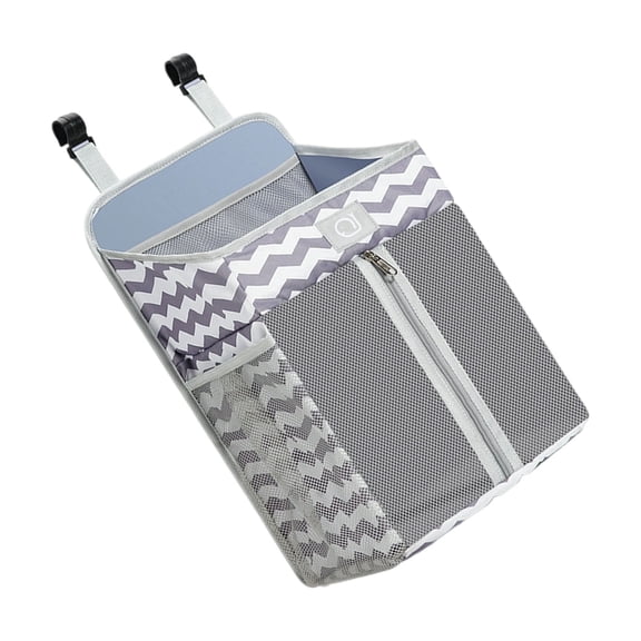 Practical Diaper Organizers Bag for Cribs Playard Baby Bedsides Storage Sturdy Oxford Fabric Construction