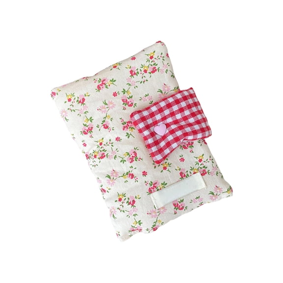 Practical Diary Protective Case Easy to Carry Lovely Bows Book Cover Flower Print Notebook Cover For Daily Organization
