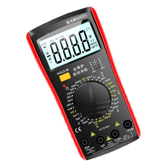 Practical Digital Multimeter High Accuracy Measurement Backlit Display Delicate ABS Body For Workshop Field Testing by LUVNIMB