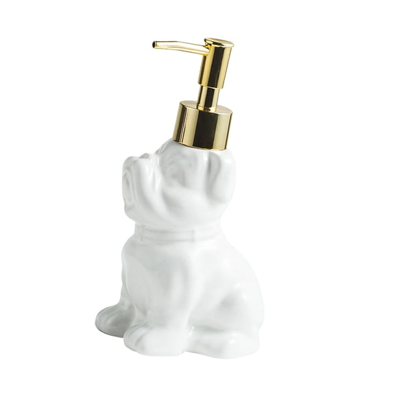 Practical Dog Shape Press Pump Liquid Container Lotion Soap Dispenser Bottle
