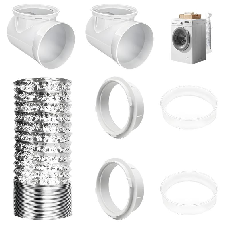 Practical Dryer Air Fitting 90 Degree Dryer Vent Elbow with Hose Easy to Install