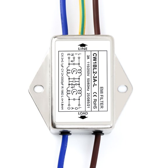 Practical Filter CW1B L(040) Single Phase 250V for Reducing Electromagnetic Interferences Home and Industrial Setting