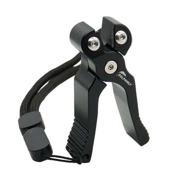 Ergonomic Fishing Line Cutting Gadget with Safety Release Lock Strong Aluminum Texture Suitable for Angling Needs