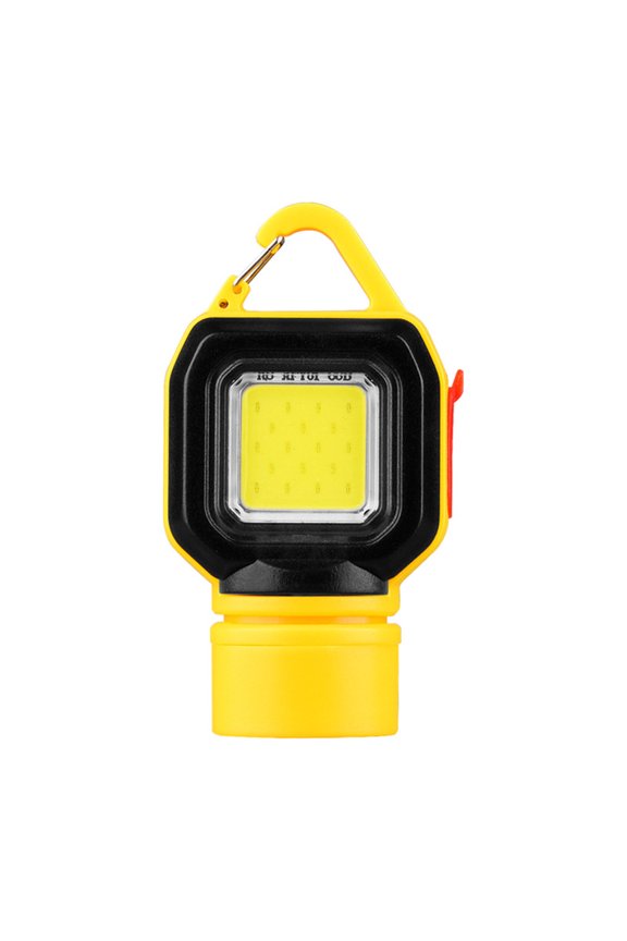 Practical Flashlights with Keychain Small Flashlight Portable Flashlight Plastic Texture for Hiking and Emergencies