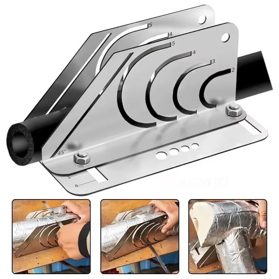 Practical Foam Insulation Cutter Tool Steel Cutting Guide for Accurate Performance User Friendly for Air Conditioning