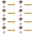 thumbnail image 1 of Practical Furniture Decoration Brass Screw Set Dome Caps 8pcs Hardware, 1 of 7