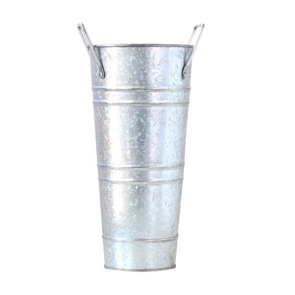 Practical Galvanized Iron Umbrella Bin Multiuse Stand Portable for Entryway Storage Artistics Flower Vases Designs