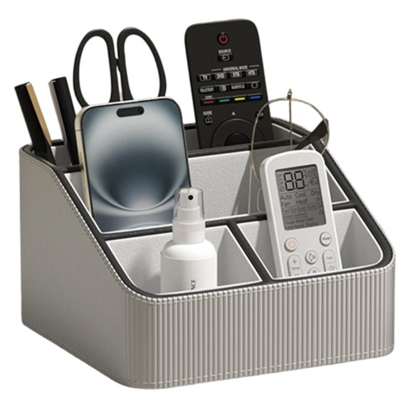 Practical Gift Remote Control Tray With Section Layout To Keep Essential Neat On Bedside Or Office