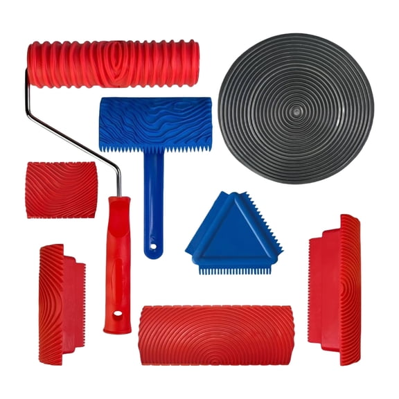 Practical Grains Drywalls Texture Rollers With Sturdy Frame Portable Accessory for Home Renovations Projects