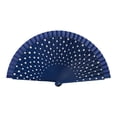 thumbnail image 1 of Practical Handheld Fan Spanish Vintage Modern Dots Pattern Folding Fan Hand Fan, 1 of 17