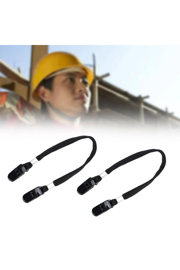 Practical Hat Retainer Clip Elastic Webbing Polyester Windproof Removable Hat Fixing Clips Sun Hat Cord for Running Riding Fishing Beach