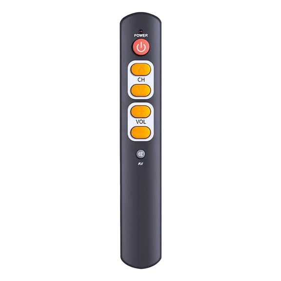 Practical Home Accessories 6 Yellow Button Learning Remote Control Copy Controller for HDTV STB HiFi VCR