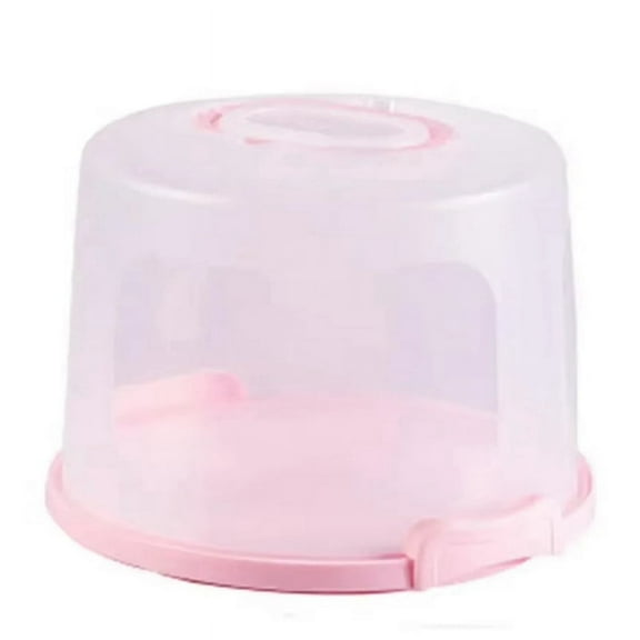 Practical Home Cake Box Dust Proof Plastic Pastry Storage Boxes Dessert Container Round Cake Carrier