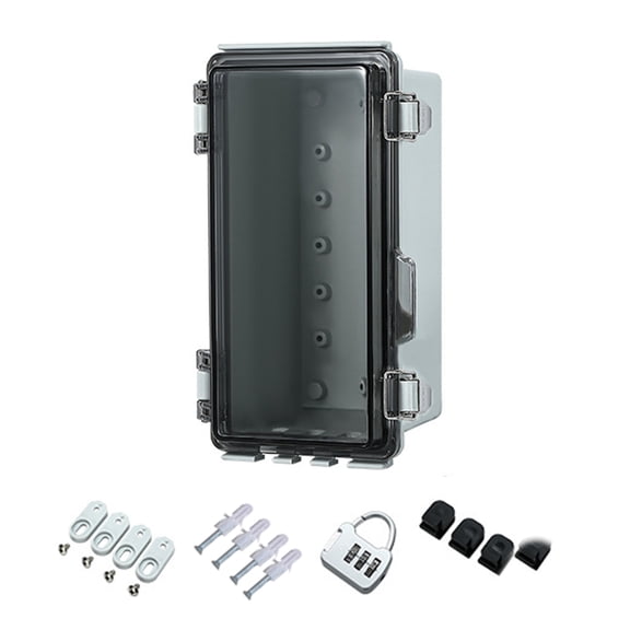 Practical Industrial Waterproof Electrical Box With Lock And Wall Mounted Set Accessory for Outdoor Applications