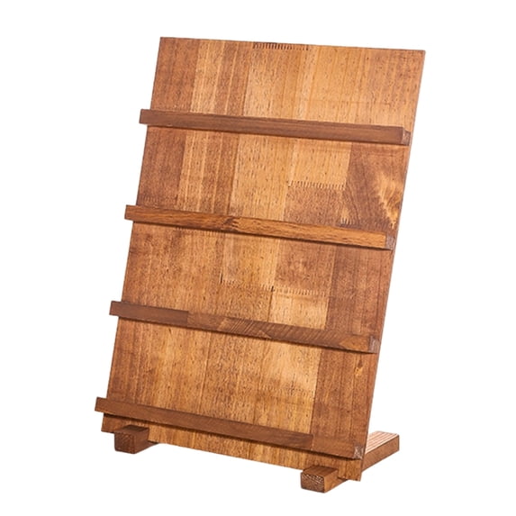 Practical Jewelry Holder Wood Earring Display Stand Office Display Rack for Jewelry and Business Cards at Home or Retail